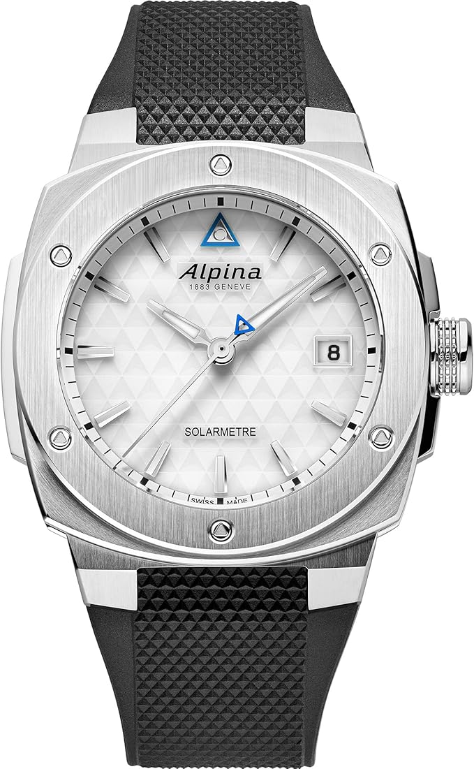 Alpina Solarmetro Acero Inoxidable Plateado 1.476 in