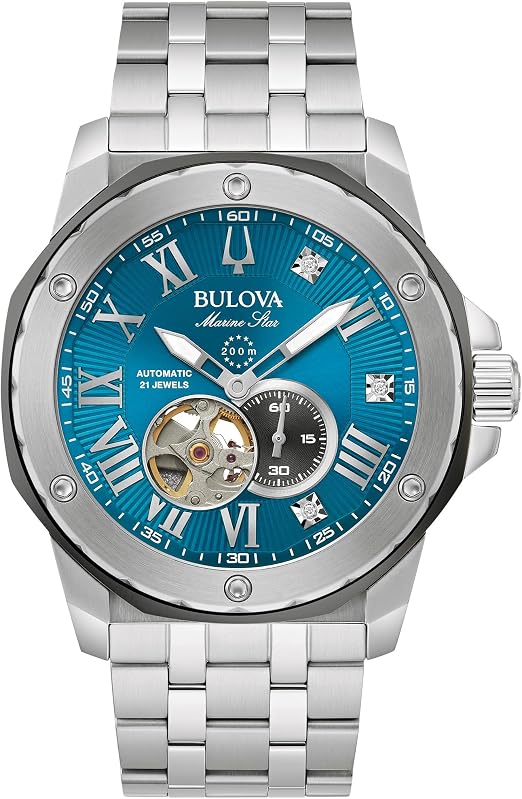 Bulova Marc Anthony Reloj Automático Marine Star Acero Inoxidable Homb