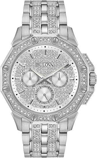 Bulova Reloj Cuarzo Cronógrafo Octava Hombre Esfera Cristal