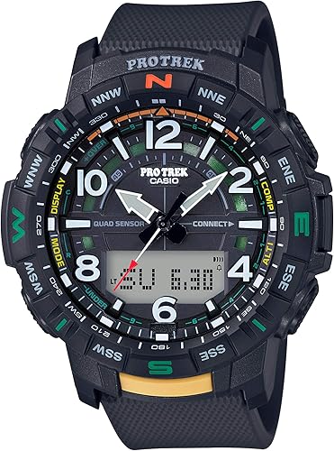 Casio Pro Trek Reloj deportivo Bluetooth hombre negro 22.2 PRT-B50-1CR