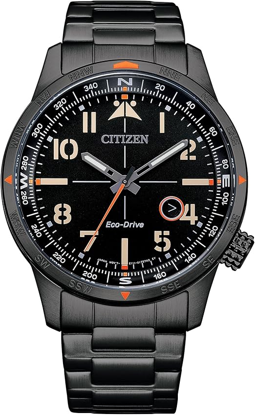 Citizen Eco-Drive Avion Field Reloj Hombre Negro