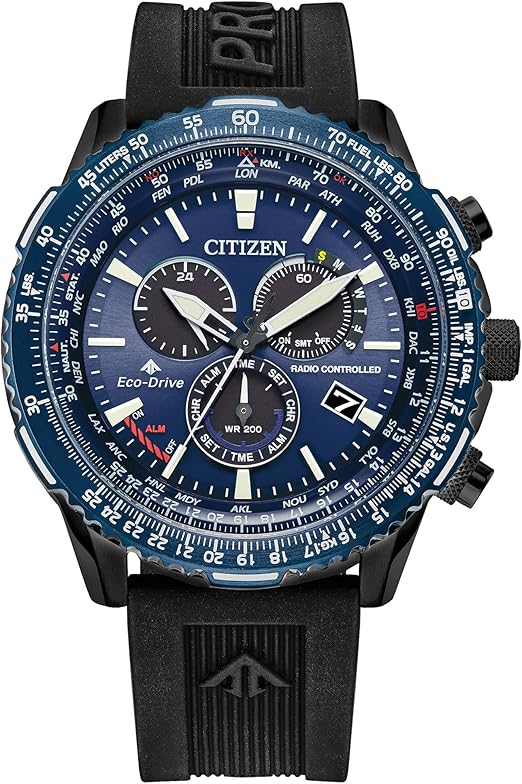 Citizen Eco-Drive Pilot Cronógrafo Atómico Zafiro 200m