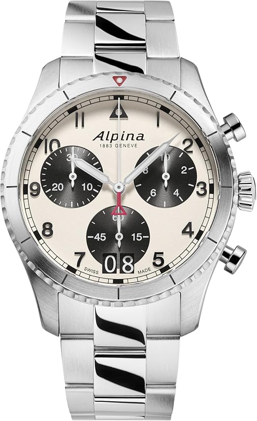 Reloj Alpina Startimer Cronógrafo Cuarzo Acero 41mm